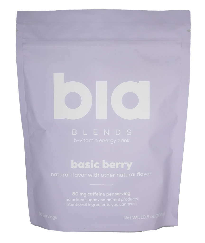 biablends basic berry natural women's pre-workout powder product image